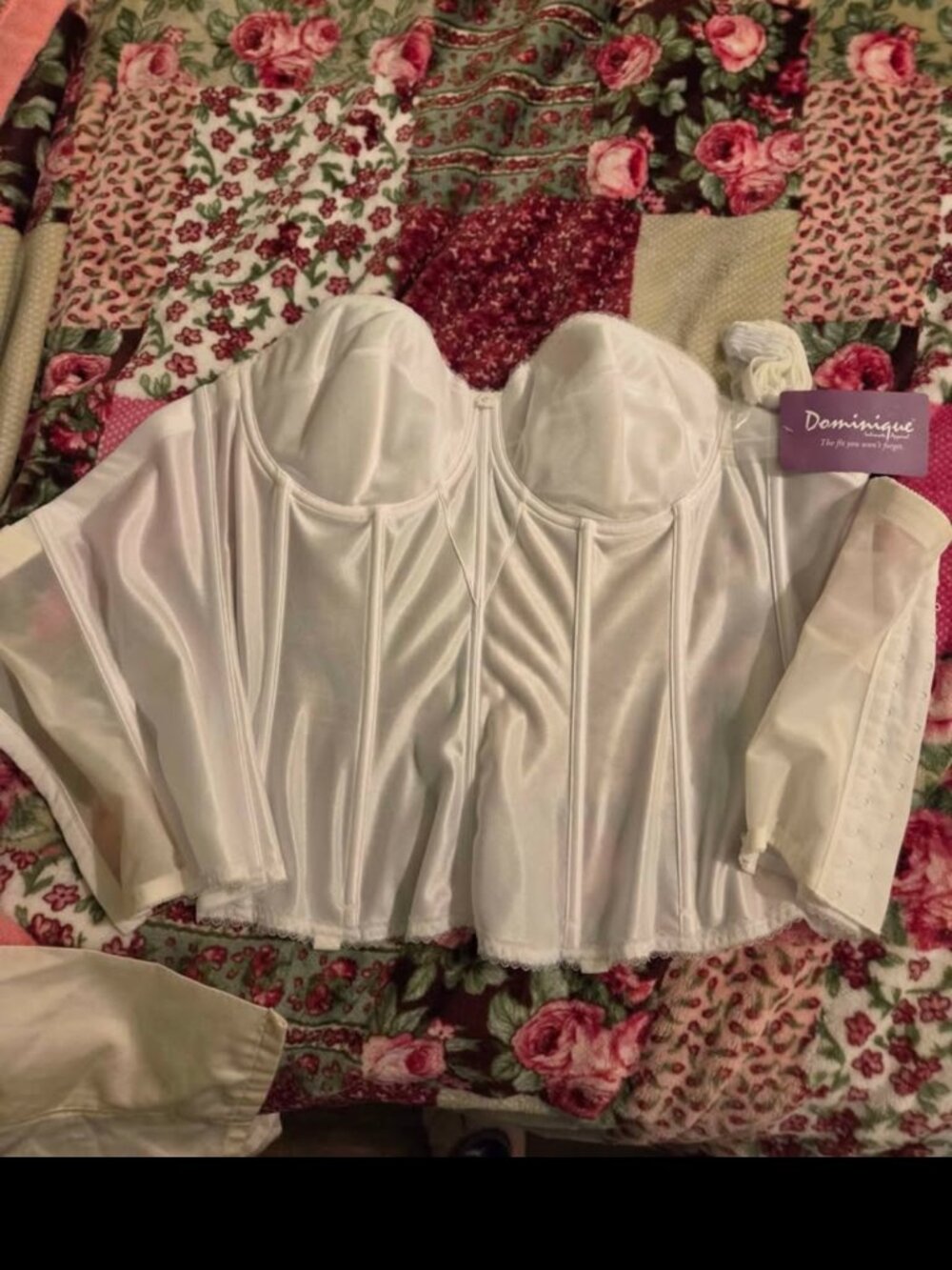 Dominique Intimate Apparel Bustier 8950 White 42B
